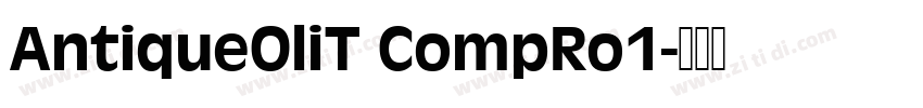 AntiqueOliT CompRo1字体转换